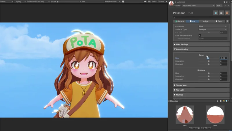MaterialColorGrading